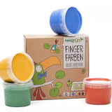 Bio-Fingerfarben vegan - 4er Set "Aki"