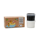 Bio-Fingerfarben vegan 2er Set "Nori" schwarz/weiß