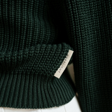 Strickjacke Marla | Dunkelgrün aus Bio-Baumwolle