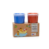 Bio-Fingerfarben vegan 2er Set "Nori" blau/rot