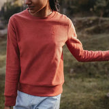 Sweater Sanna | Rostrot aus Bio-Baumwolle - siebenKÄSEhoch