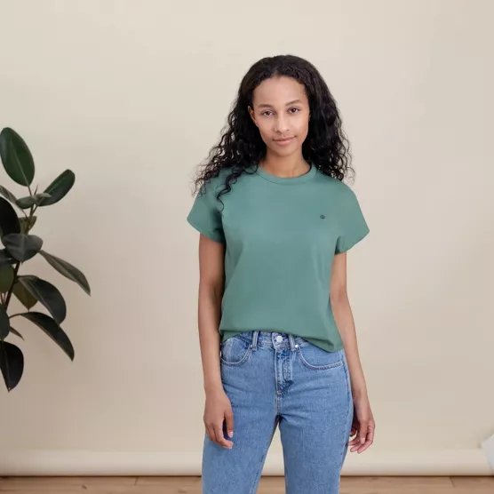 T-Shirt Nela | Grün aus Bio-Baumwolle - siebenKÄSEhoch