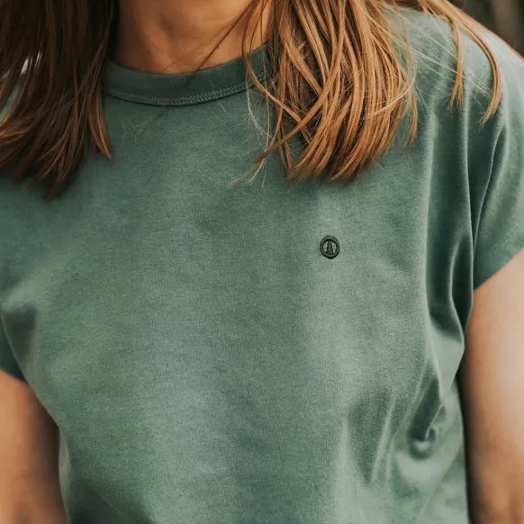 T-Shirt Nela | Grün aus Bio-Baumwolle - siebenKÄSEhoch