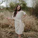 MUSSELIN WICKELKLEID MERLE | NATUR AUS 100% BIO-BAUMWOLLE