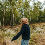 Pullover Mara | Marineblau aus Bio-Baumwolle - siebenKÄSEhoch