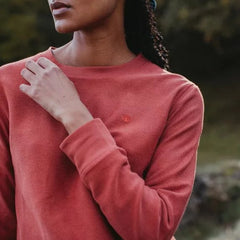 Sweater Sanna | Rostrot aus Bio-Baumwolle - siebenKÄSEhoch