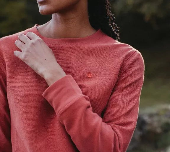 Sweater Sanna | Rostrot aus Bio-Baumwolle - siebenKÄSEhoch