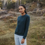Sweater Sanna | Waldgrün aus Bio-Baumwolle - siebenKÄSEhoch