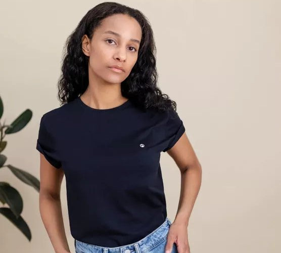 T-Shirt Alva | Schwarz aus Bio-Baumwolle - siebenKÄSEhoch