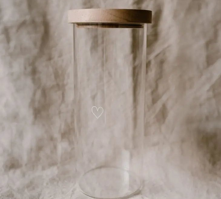Vorratsglas Herz 25cm - siebenKÄSEhoch